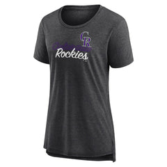Colorado Rockies Women's Practice Time Tri-Blend T-Shirt Sale