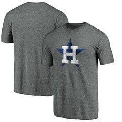 Houston Astros Weathered Official Logo Tri-Blend T-Shirt Online