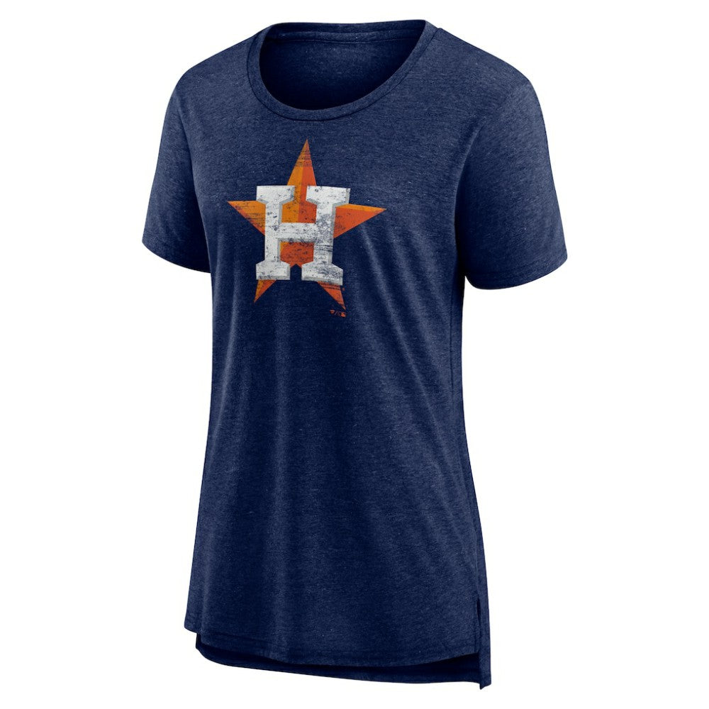 Houston Astros Women's Weathered Official Logo Tri-Blend T-Shirt Sale
