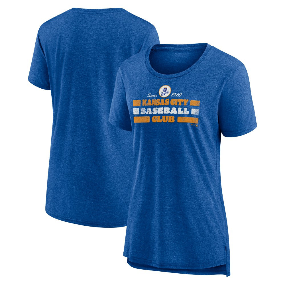 Kansas City Royals Women's Power Swing Tri-Blend T-Shirt Outlet