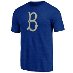 Los Angeles Dodgers Cooperstown Official Logo Tri-Blend T-Shirt Sale