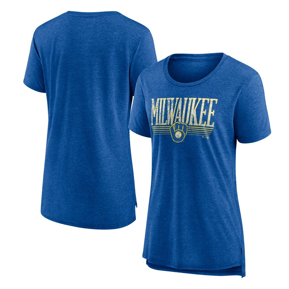 Milwaukee Brewers Women's Toppler Tri-Blend T-Shirt Sale