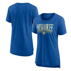 Milwaukee Brewers Women's Toppler Tri-Blend T-Shirt Sale
