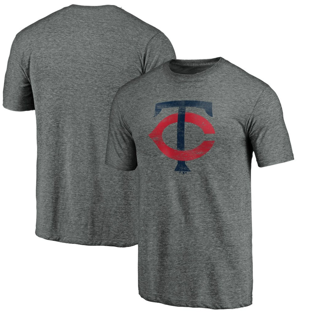 Minnesota Twins Weathered Official Logo Tri-Blend T-Shirt for sale