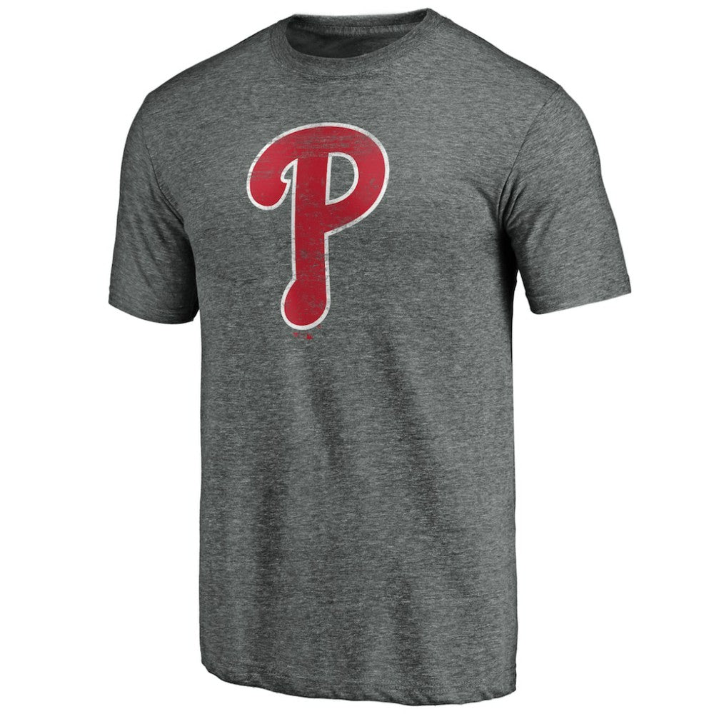 Philadelphia Phillies Weathered Official Logo Tri-Blend T-Shirt Discount