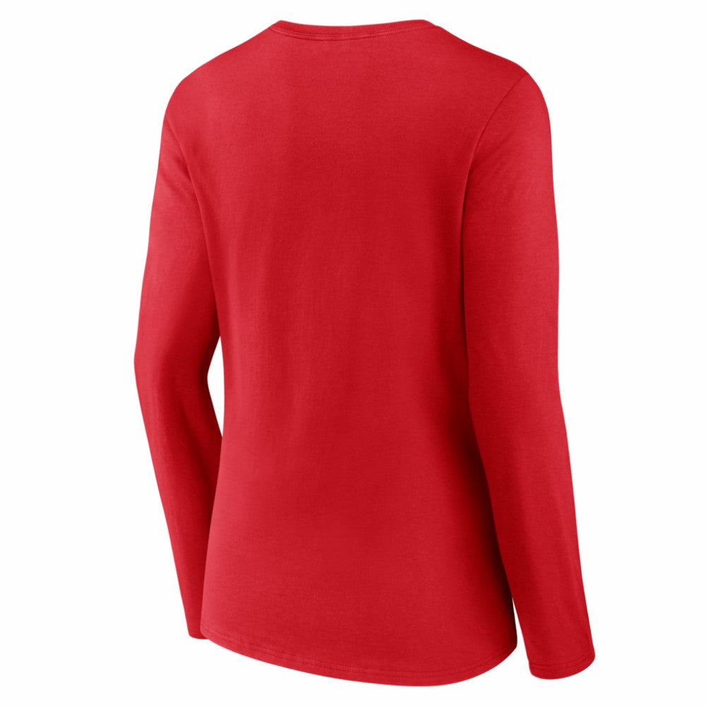 Philadelphia Phillies Women's Live For It Long Sleeve V-Neck T-Shirt Discount