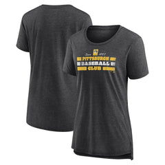 Pittsburgh Pirates Women's Power Swing Tri-Blend T-Shirt Discount