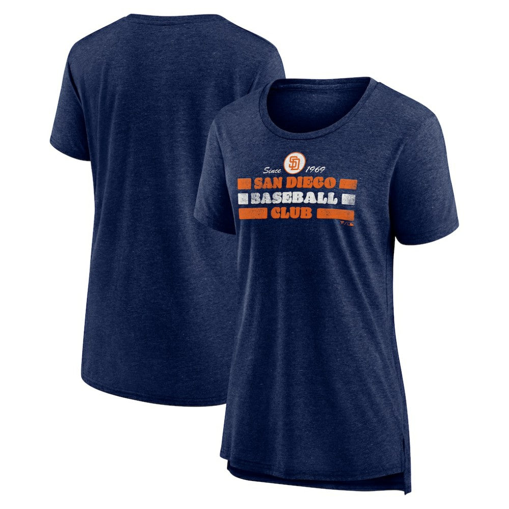 San Diego Padres Women's Power Swing Tri-Blend T-Shirt Online