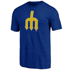 Seattle Mariners Cooperstown Official Logo Tri-Blend T-Shirt Sale