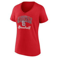 St. Louis Cardinals Women's Victory Script V-Neck T-Shirt Discount