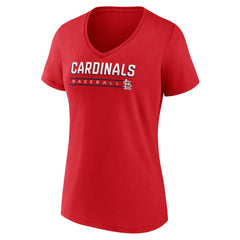 St. Louis Cardinals Women's Primary Play V-Neck T-Shirt Outlet