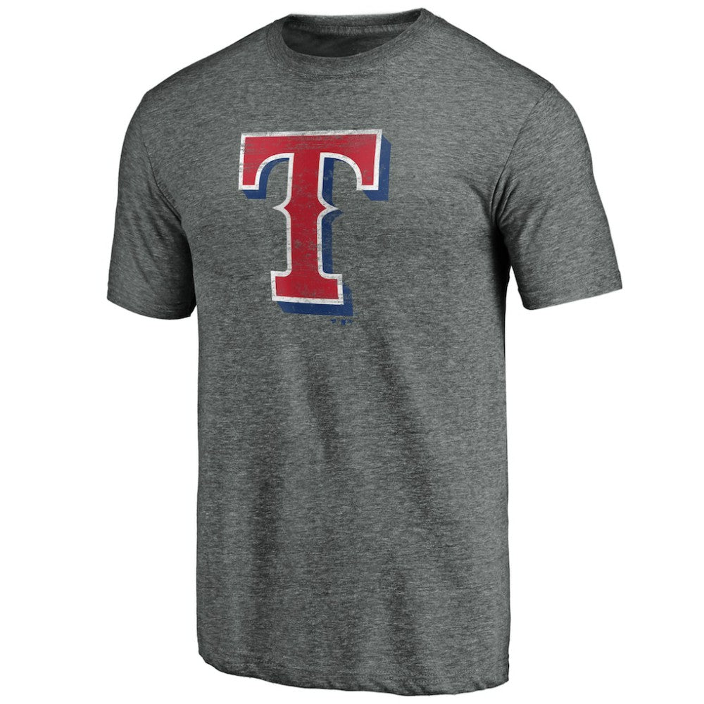Texas Rangers Weathered Official Logo Tri-Blend T-Shirt Discount