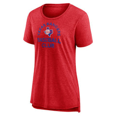 Texas Rangers Women's Selected First Tri-Blend T-Shirt Outlet