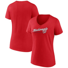 Washington Nationals Women's One And Only V-Neck T-Shirt Near Me