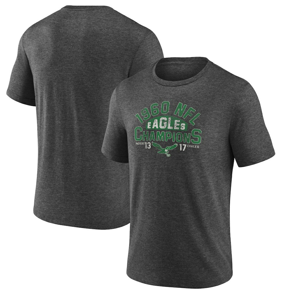 Philadelphia Eagles Old Fashioned Tri-Blend T-Shirt - Charcoal - NFL