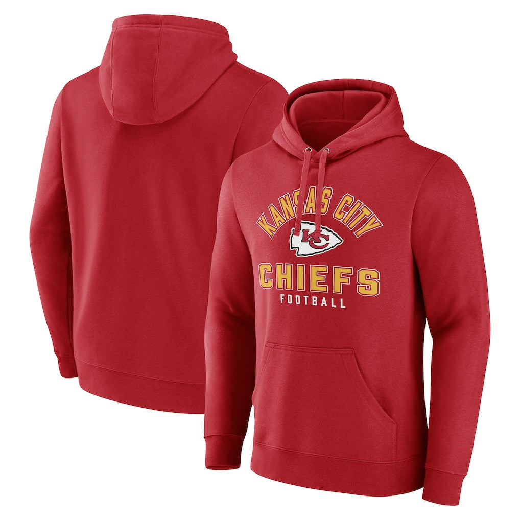 Kansas City Chiefs Between the Pylons Pullover Hoodie - Red - NFL