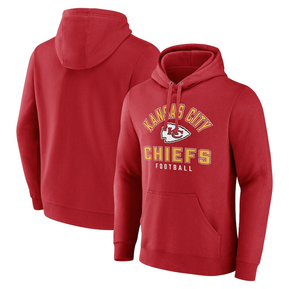 Kansas City Chiefs Between the Pylons Pullover Hoodie - Red - NFL