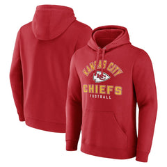 Kansas City Chiefs Between the Pylons Pullover Hoodie - Red - NFL
