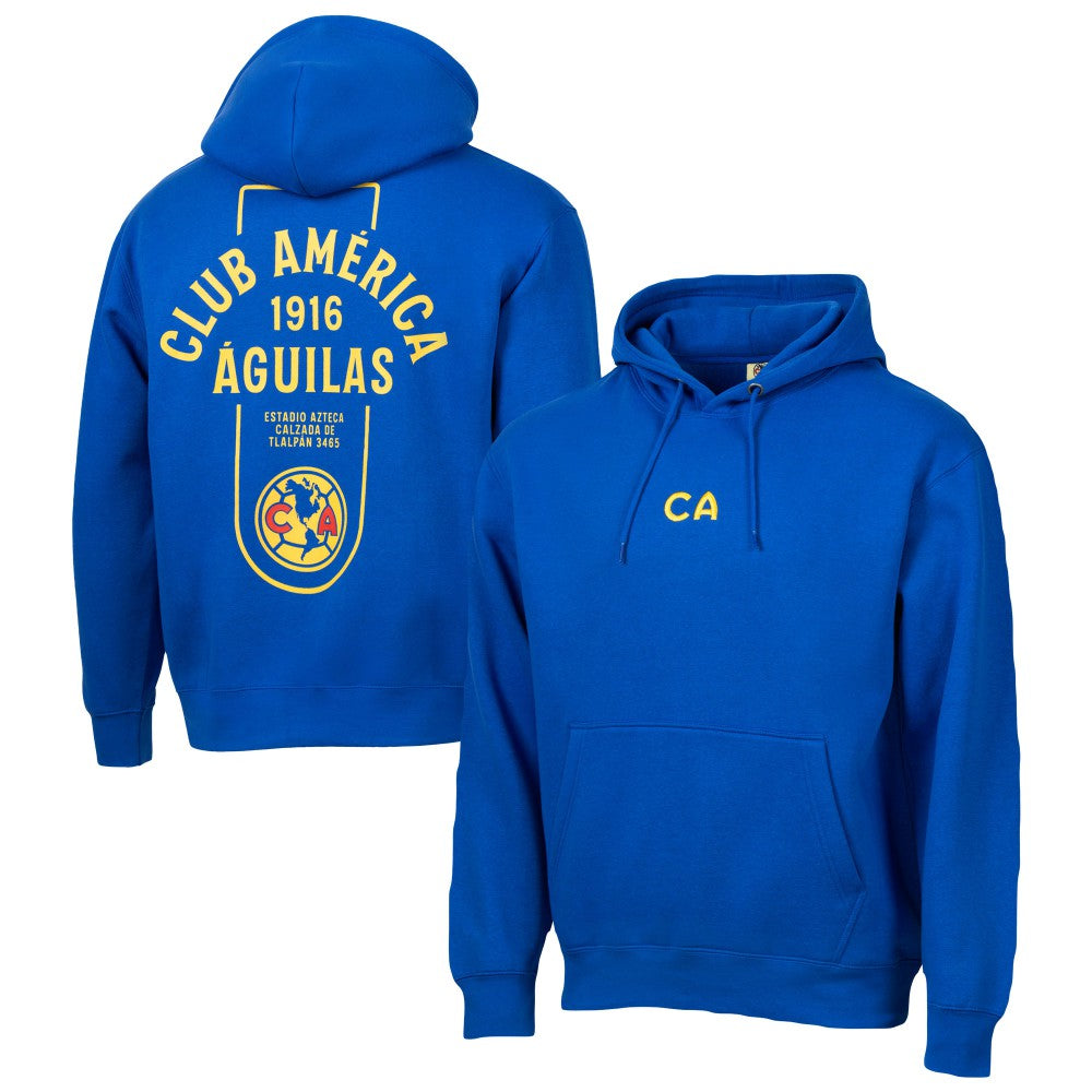 Club America Sport Design Sweden Streetwear Relaxed Pullover Hoodie Royal