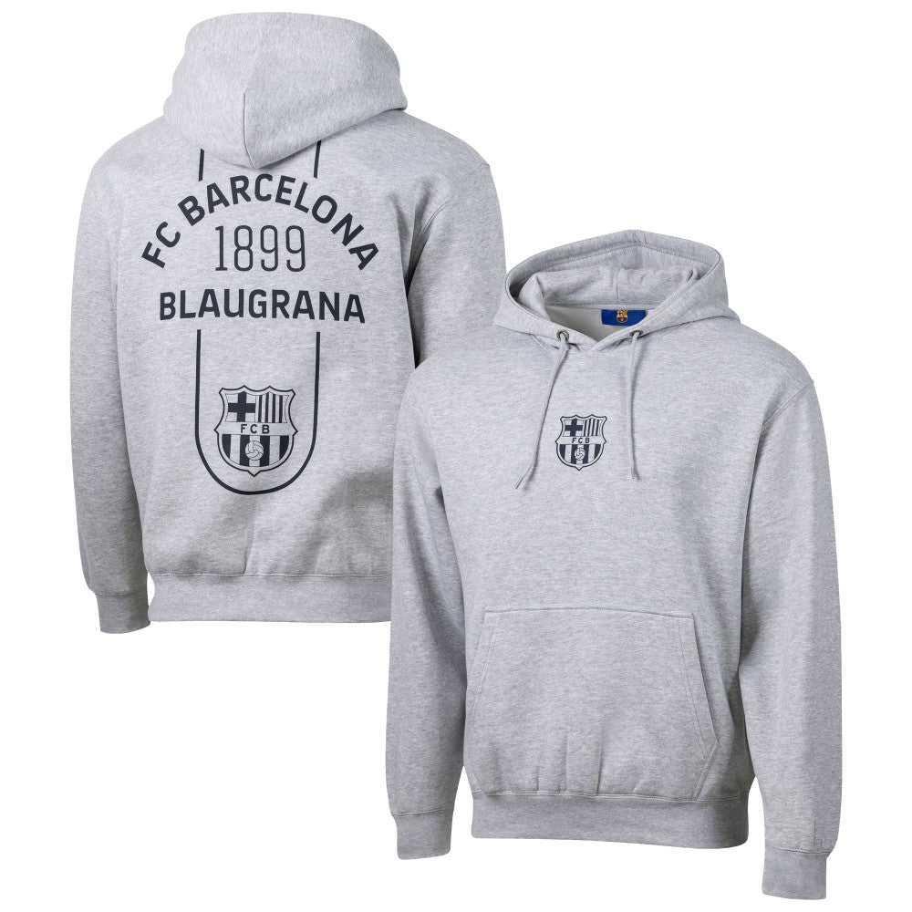 Barcelona Sport Design Sweden Streetwear Relaxed Pullover Hoodie Heather Gray