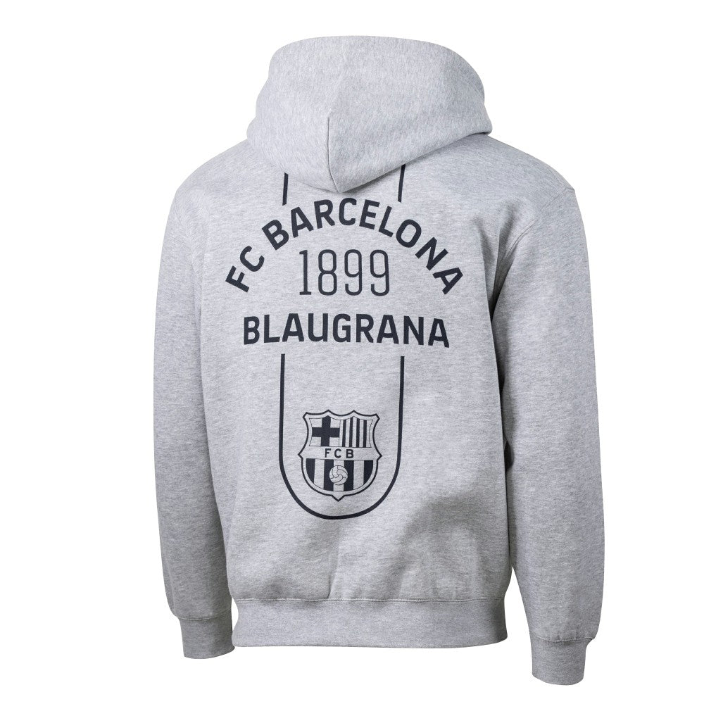 Barcelona Sport Design Sweden Streetwear Relaxed Pullover Hoodie Heather Gray