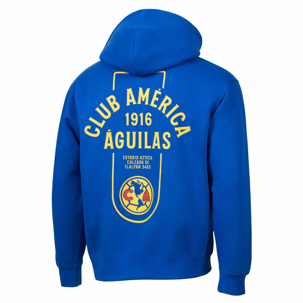 Club America Sport Design Sweden Youth Streetwear Relaxed Hoodie Royal
