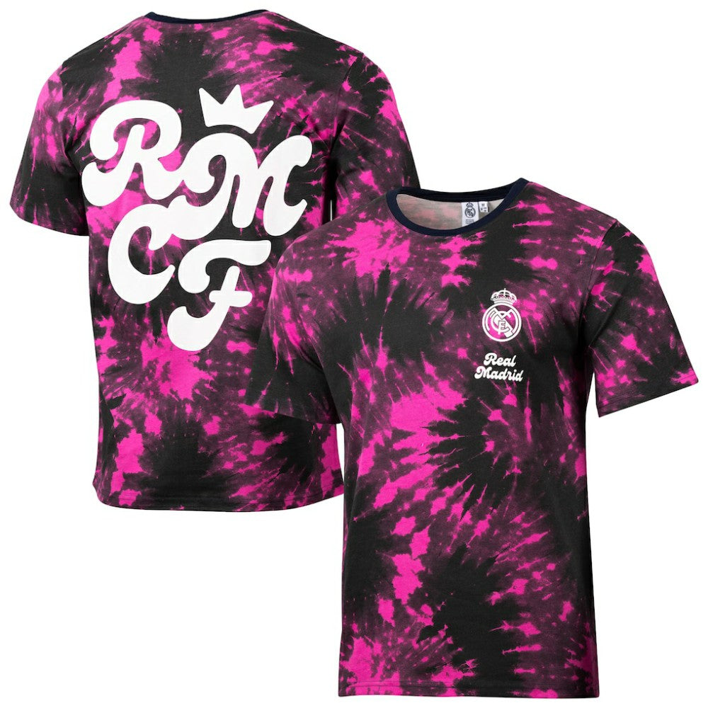 Real Madrid Sport Design Sweden Relaxed Time Out Tie-Dye T-Shirt Black