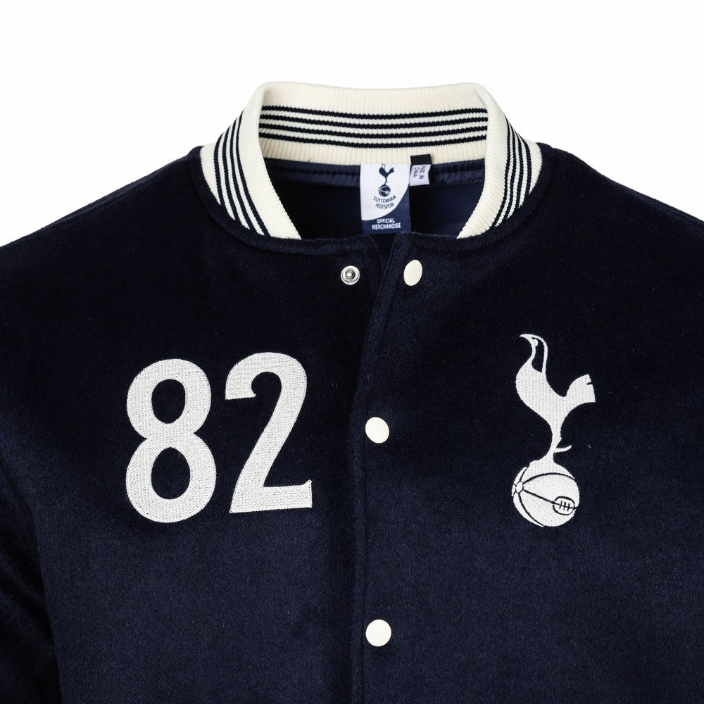 Tottenham Hotspur Sport Design Sweden Free Kick Wool Varsity Jacket Navy