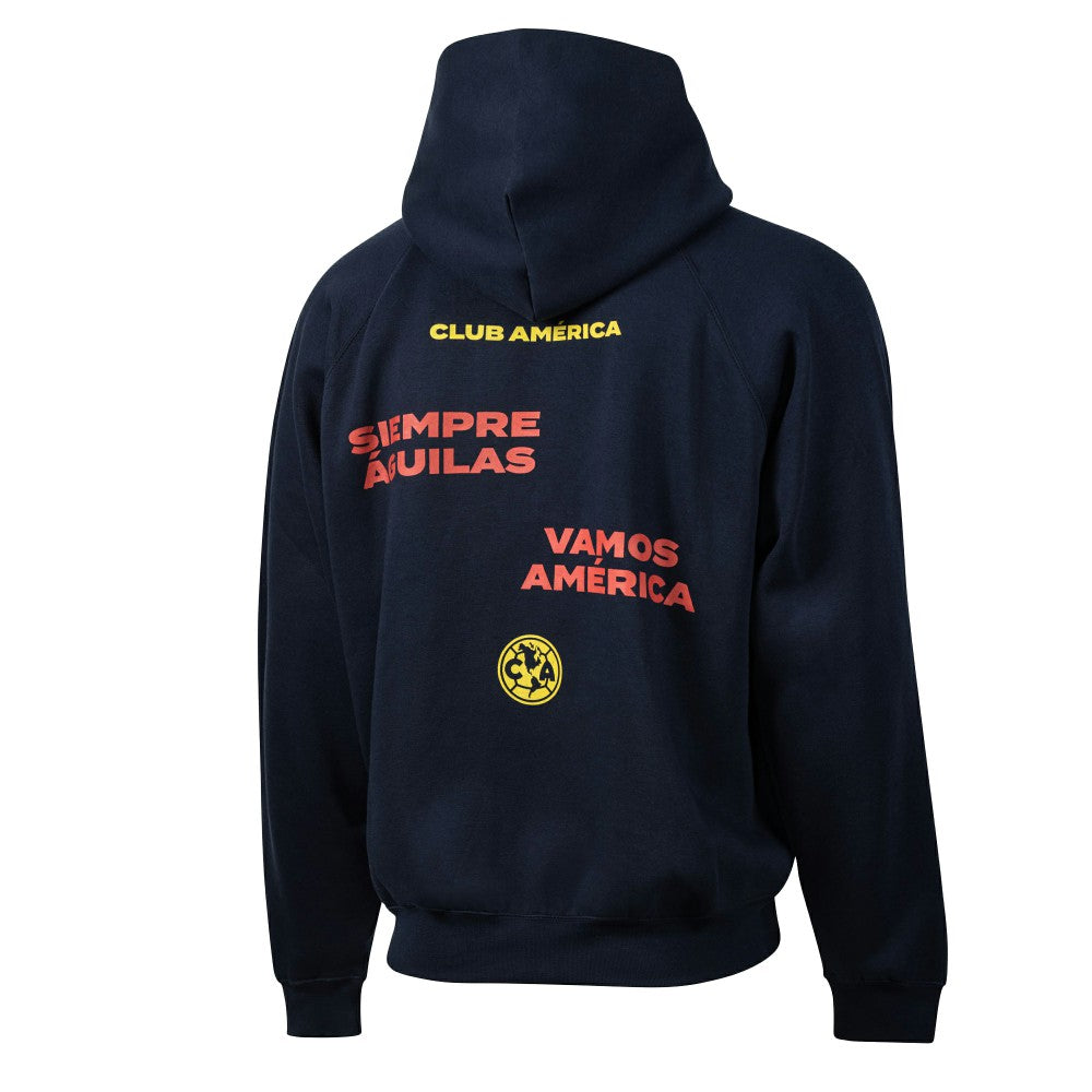 Club America Sport Design Sweden Overtime Oversized Raglan Hoodie Navy