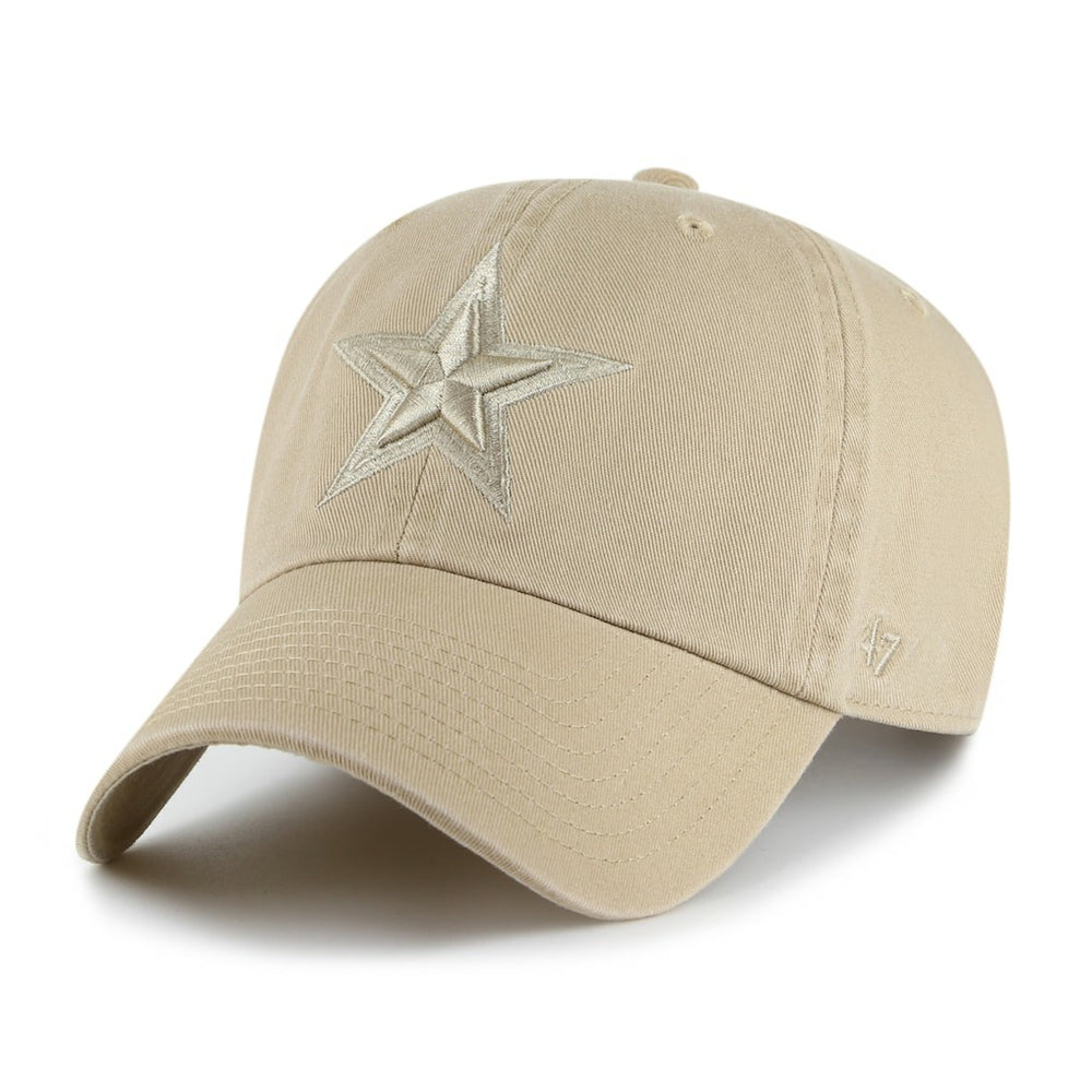 Dallas Cowboys '47 Tonal Clean-Up Adjustable Hat - Khaki - 47 brand