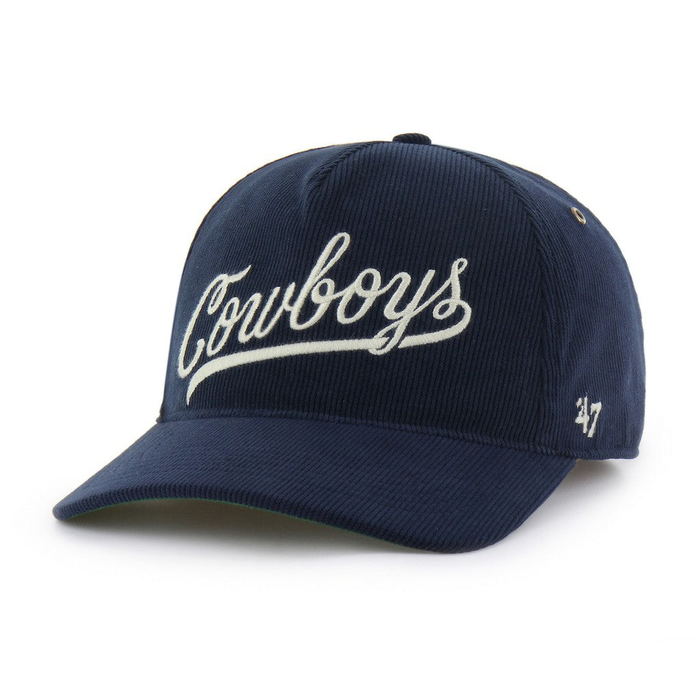 Dallas Cowboys '47 Golden Age Relaxed Corduroy Hitch Adjustable Hat - Navy - 47 brand