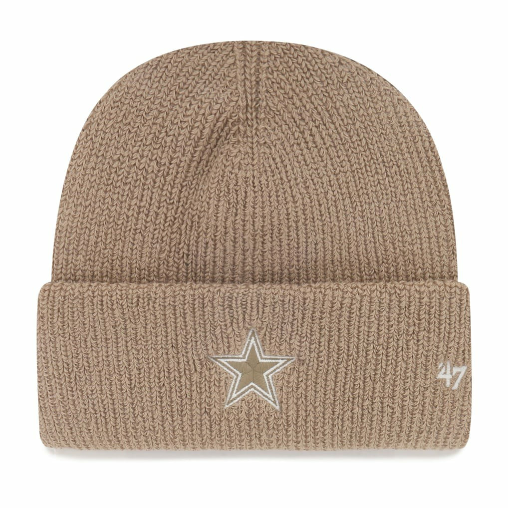 Dallas Cowboys '47 Foundational Cuffed Knit Hat - Tan - 47 brand