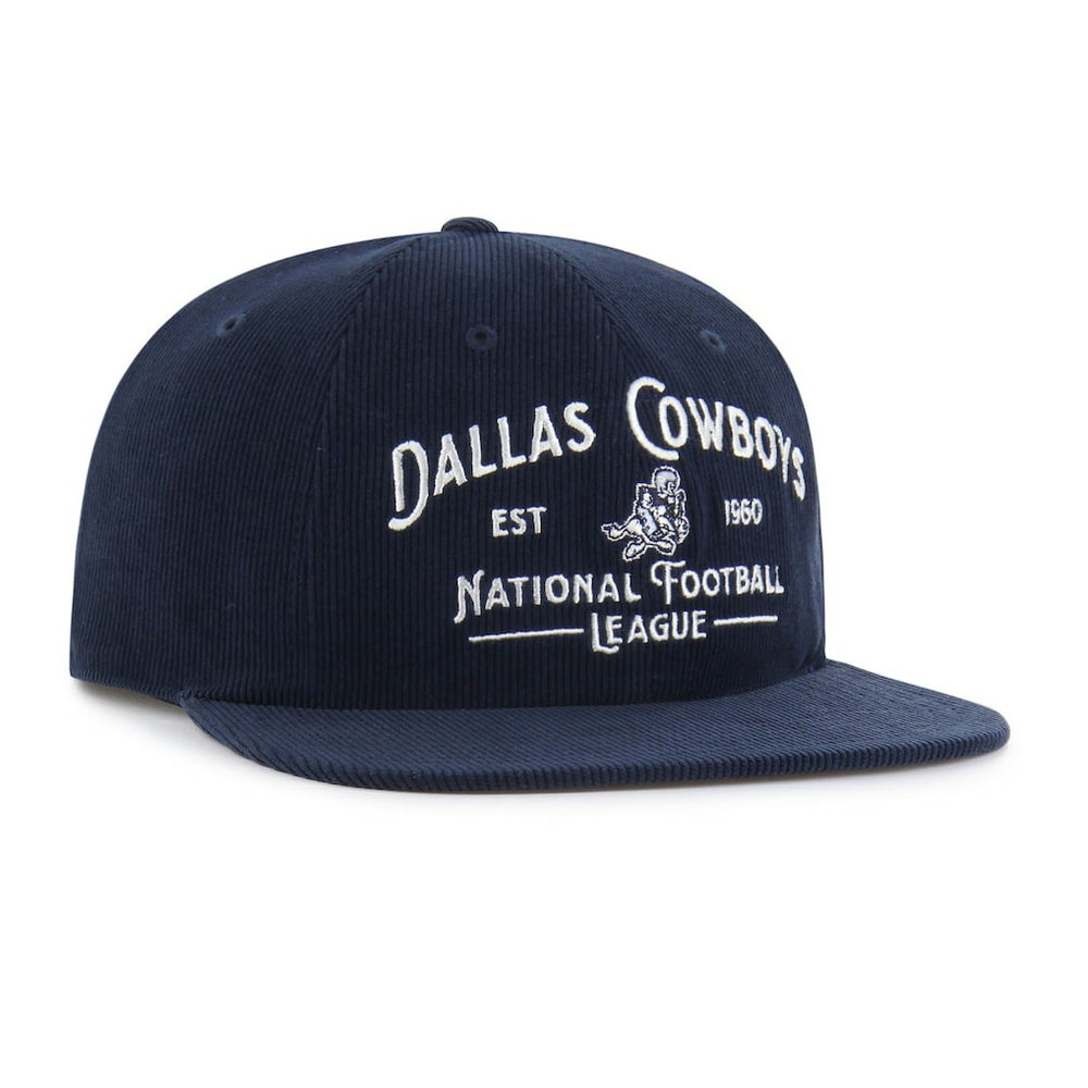 Dallas Cowboys '47 Whitlock Captain Corduroy Adjustable Hat - Navy - 47 brand