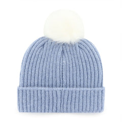 Dallas Cowboys '47 Women's Mellow Cuffed Knit Hat with Pom - Light Blue - 47 brand