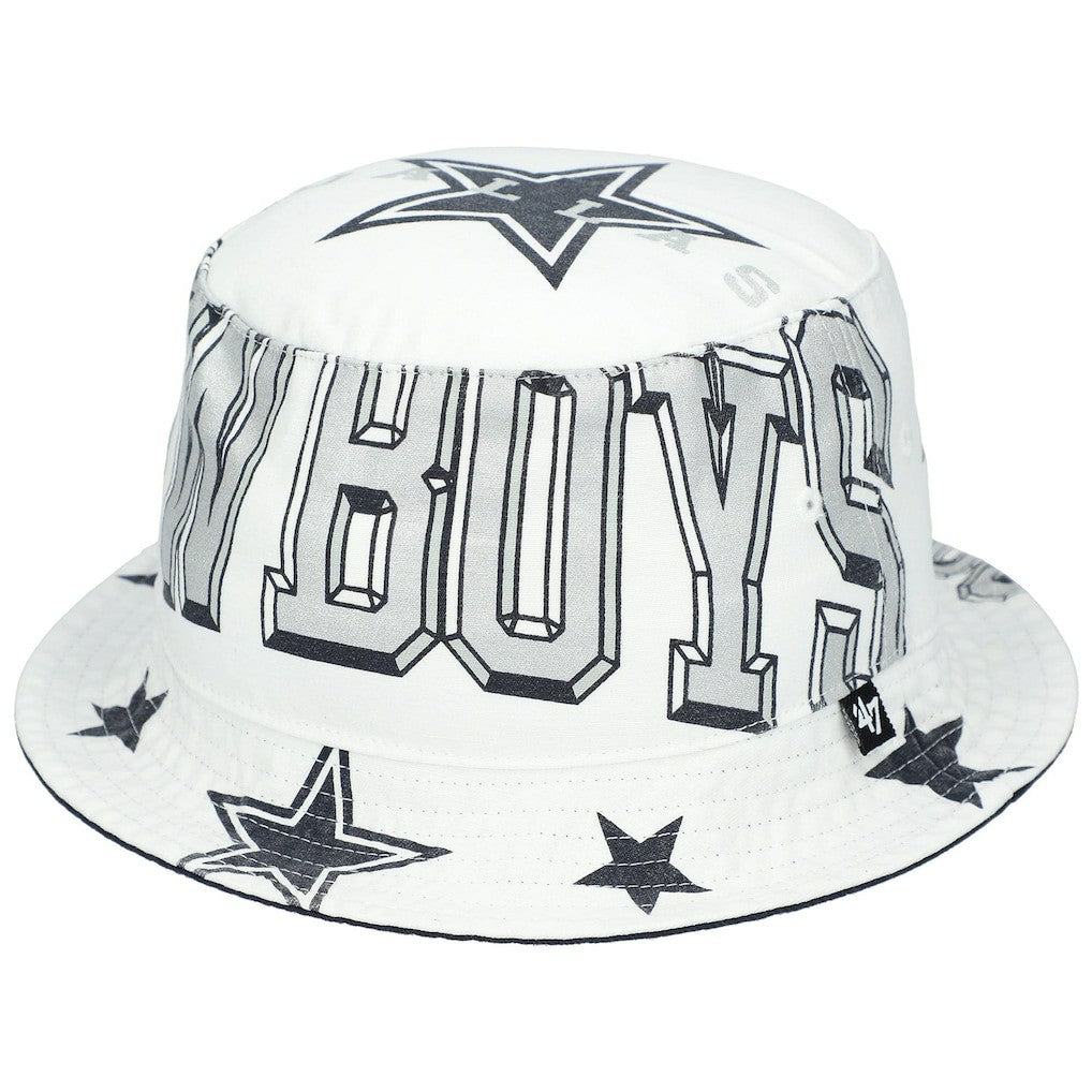 Dallas Cowboys '47 Women's Energize Bucket Hat - White - 47 brand