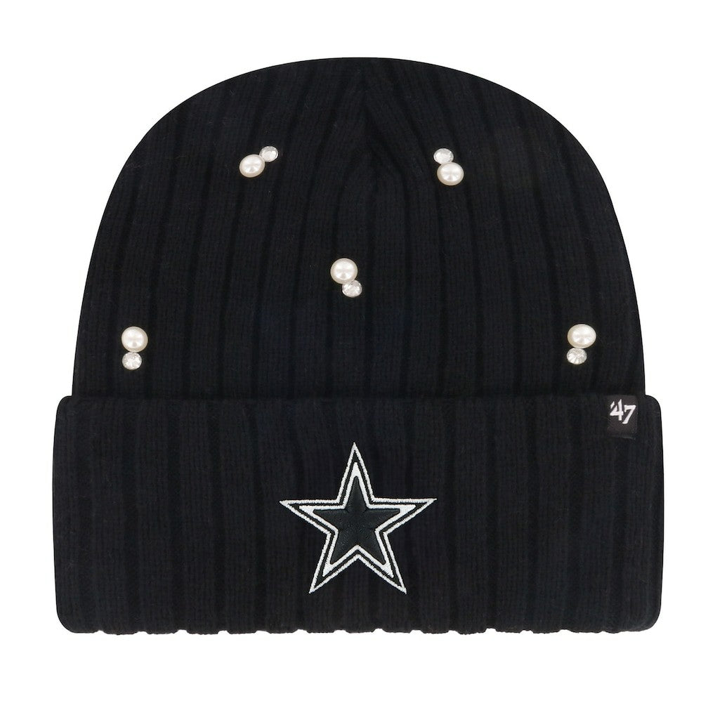 Dallas Cowboys '47 Women's Claudette Cuffed Knit Hat - Black - 47 brand