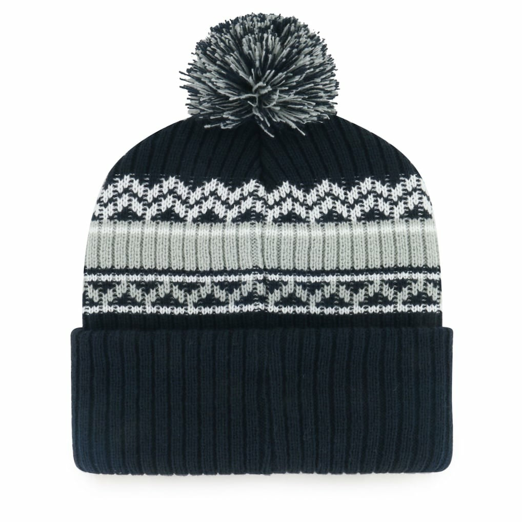 Dallas Cowboys '47 Youth Polar Vortex Cuffed Knit Hat with Pom - Navy - 47 brand