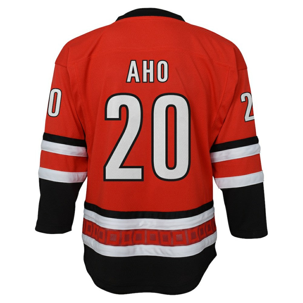 Sebastian Aho Carolina Hurricanes Outerstuff Youth Alternate Replica Jersey - Red | NHL Lifestyle