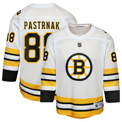 David Pastrnak Boston Bruins Youth Home Replica Player Jersey - White | NHL Clearance