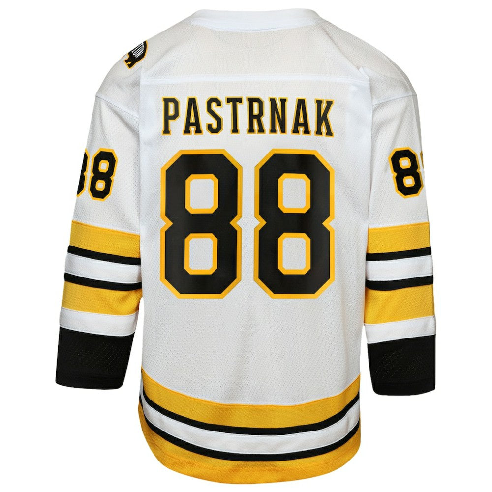 David Pastrnak Boston Bruins Youth Home Replica Player Jersey - White | NHL Clearance