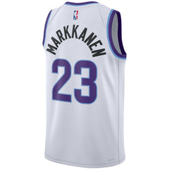 Nike Lauri Markkanen Utah Jazz Unisex Swingman Jersey Association Edition White