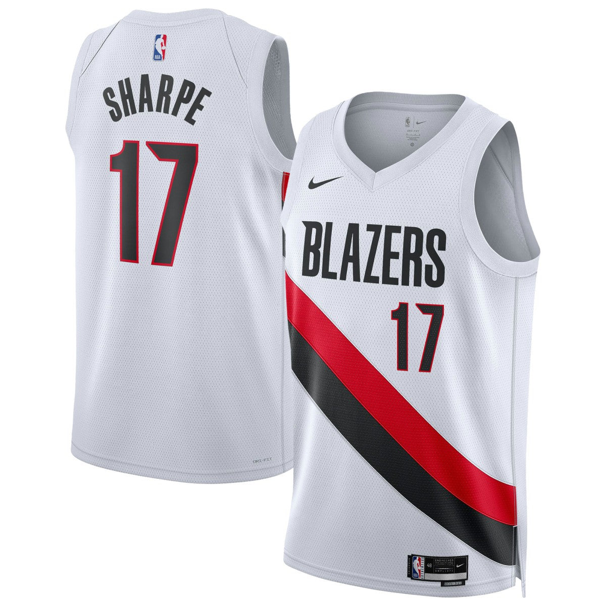 Nike Shaedon Sharpe Portland Trail Blazers Unisex Swingman Player Jersey Association Edition White