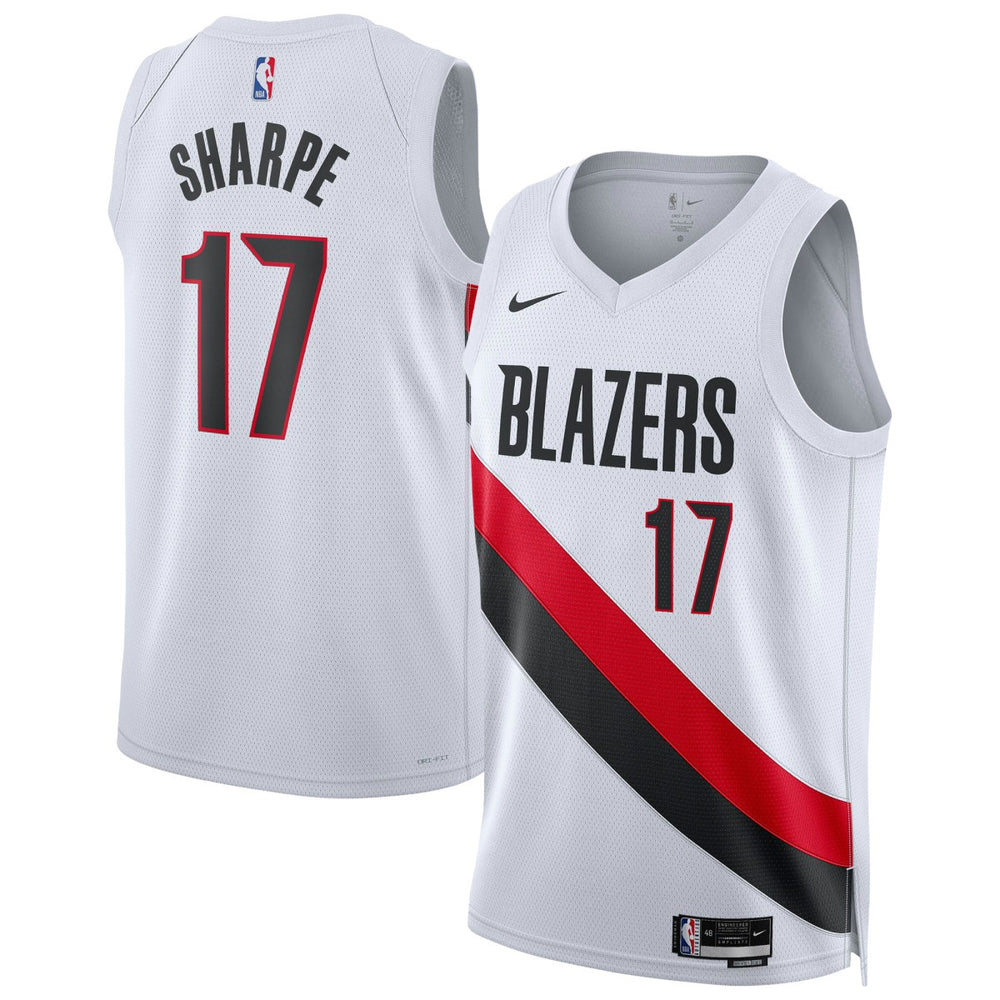 Nike Shaedon Sharpe Portland Trail Blazers Unisex Swingman Player Jersey Association Edition White