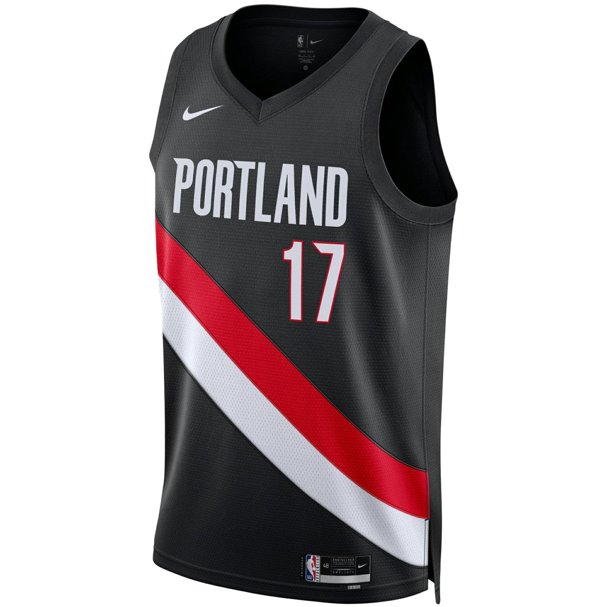 Nike Shaedon Sharpe Portland Trail Blazers Unisex Swingman Jersey Icon Edition Black