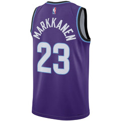 Nike Lauri Markkanen Utah Jazz Unisex Swingman Jersey Icon Edition Purple