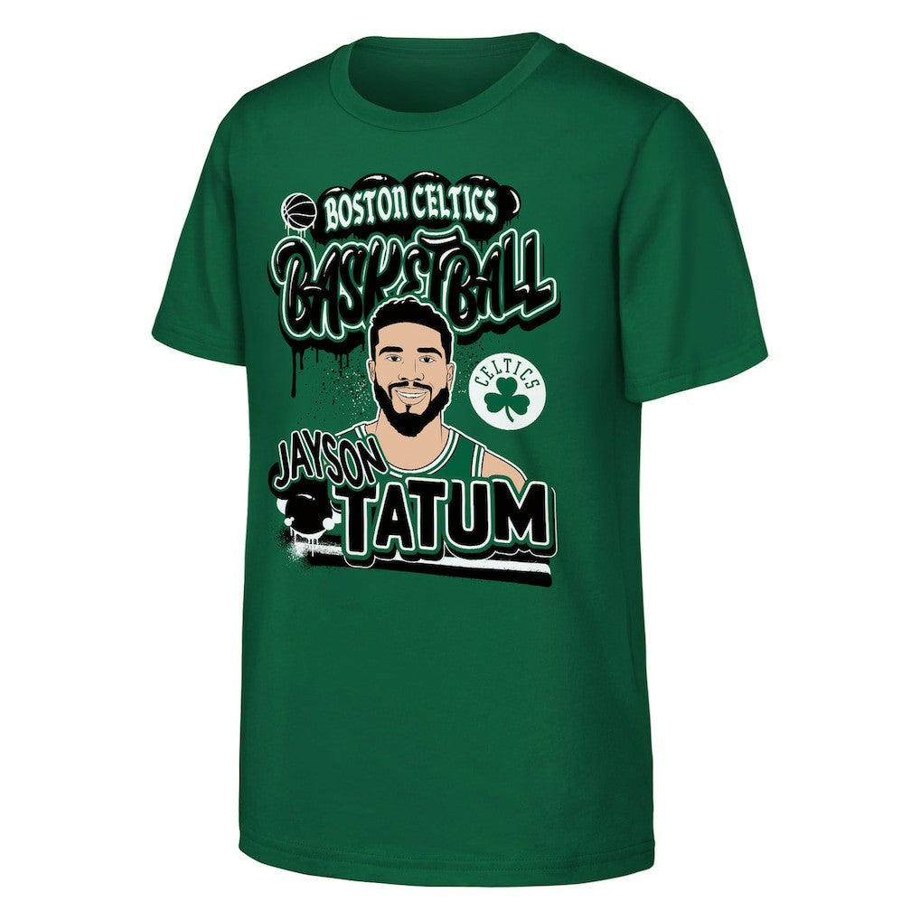 Jayson Tatum Boston Celtics Outerstuff Youth Baller T-Shirt Kelly Green