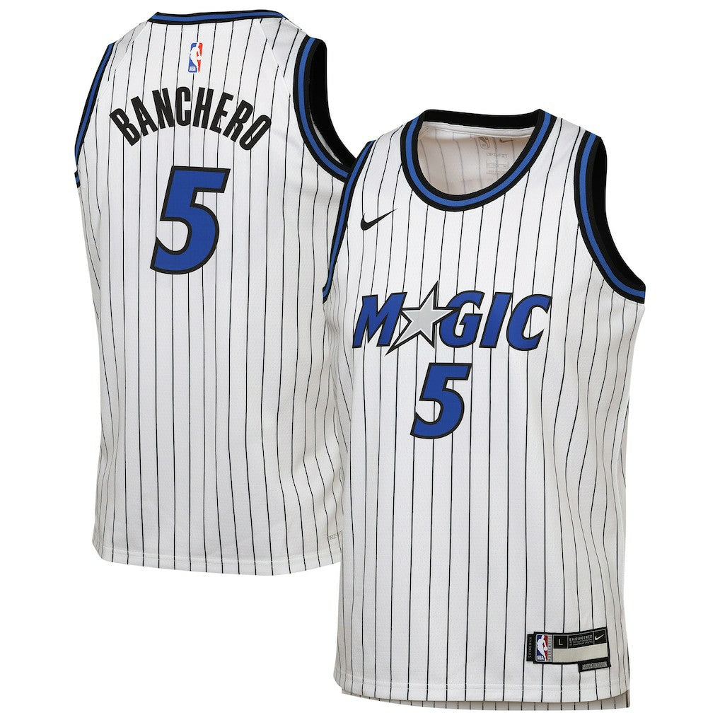 Nike Paolo Banchero Orlando Magic Youth Swingman Player Jersey Association Edition White