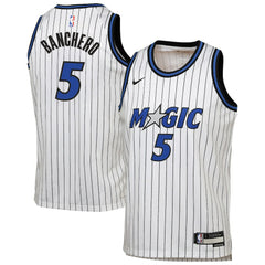 Nike Paolo Banchero Orlando Magic Youth Swingman Player Jersey Association Edition White