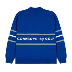 Dallas Cowboys GOLF WANG Jacquard Pullover Sweater - Blue - NFL