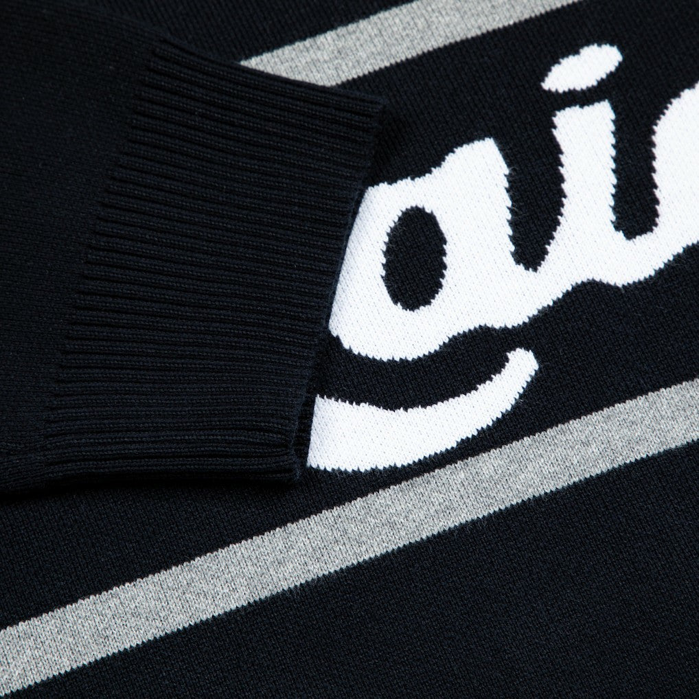 Las Vegas Raiders GOLF WANG Jacquard Pullover Sweater - Black - NFL
